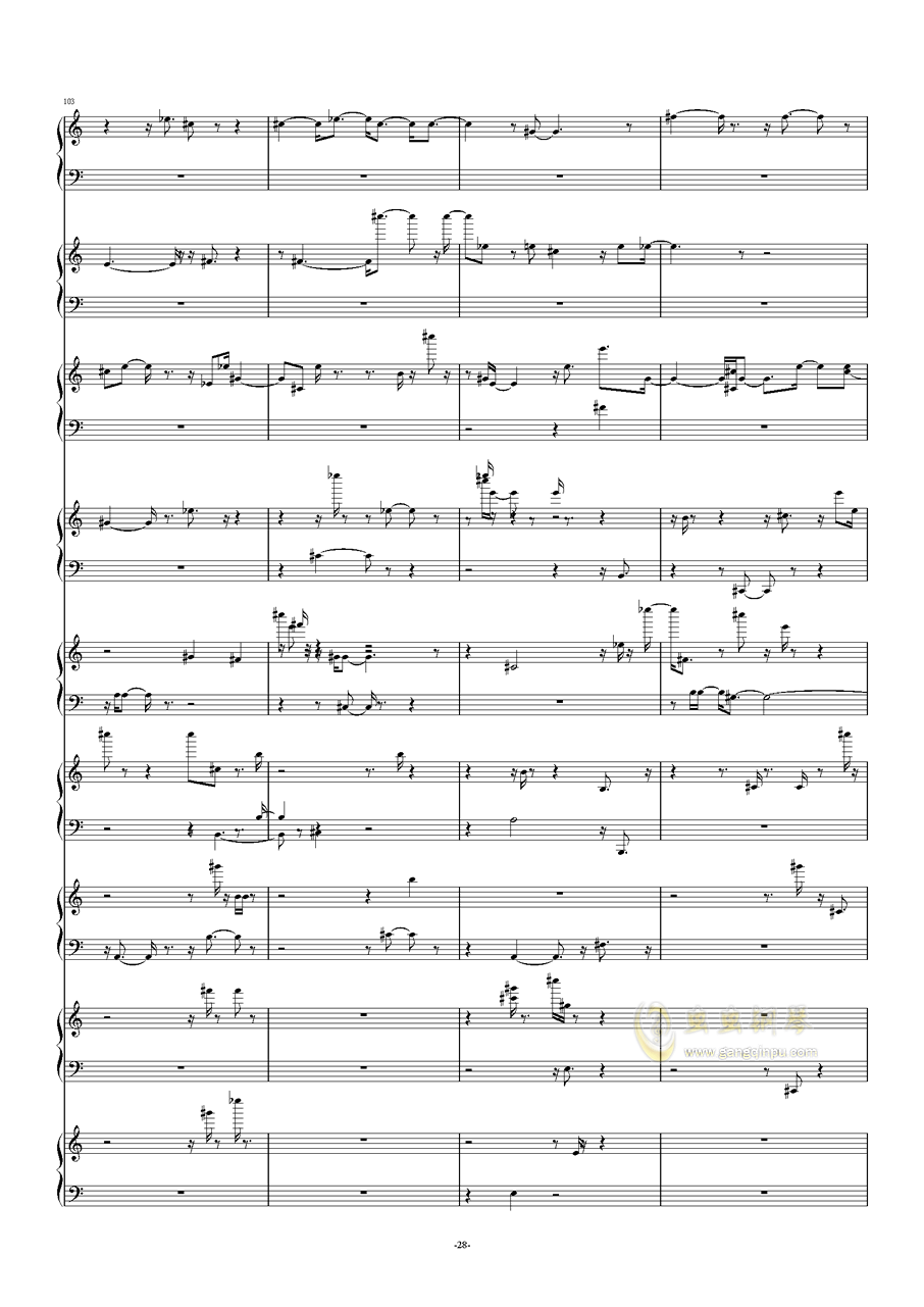 双音轨曲谱