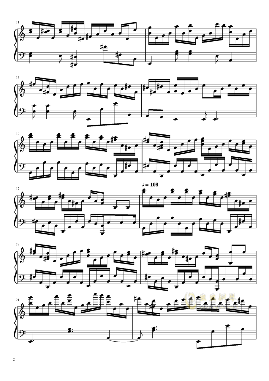 琴谱曲谱英语_光遇琴谱(2)