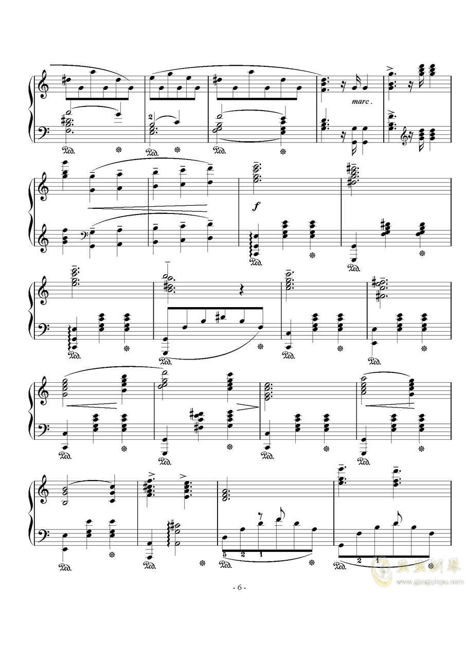 圆舞曲骑兵进行曲谱_花之圆舞曲曲谱