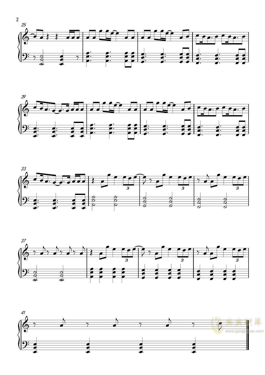 animals,animals钢琴谱,animalsc调钢琴谱,animals谱