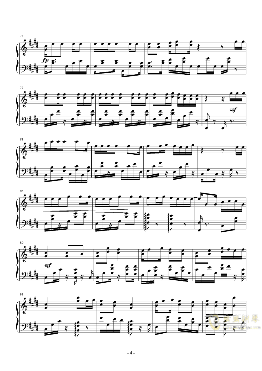 shape of you,shape of you钢琴谱,shape of youe大调钢琴谱,sha