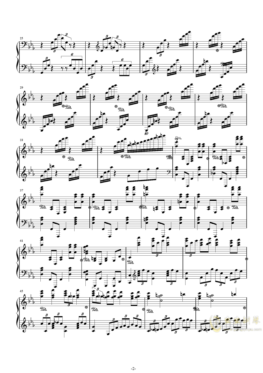 钢琴曲谱歌谱_钢琴曲谱大全简谱歌谱