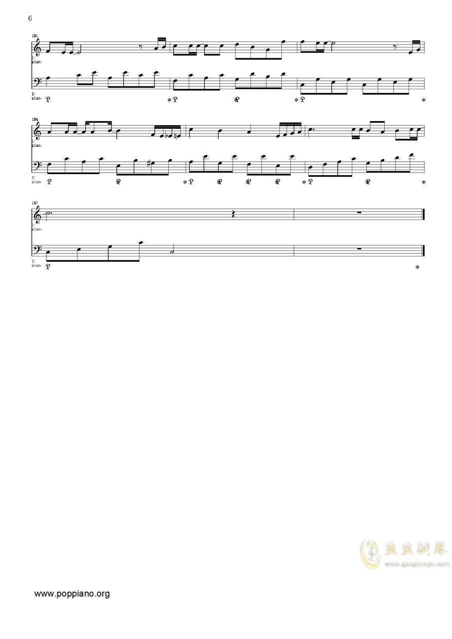 钢琴曲谱snowing歌曲_抖音歌曲钢琴曲谱数字