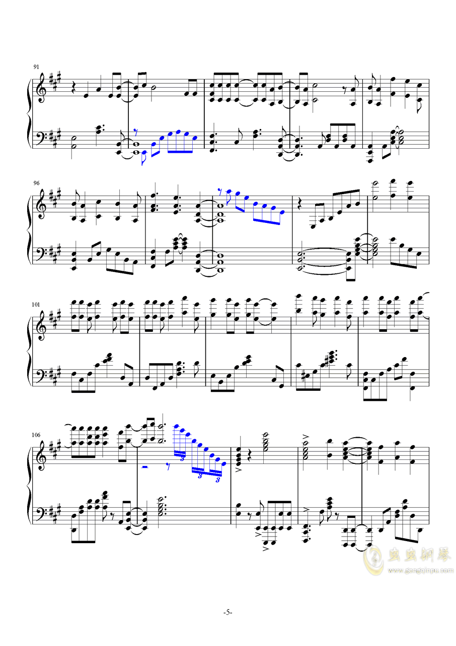 狐妖曲谱_狐妖小红娘古筝曲谱