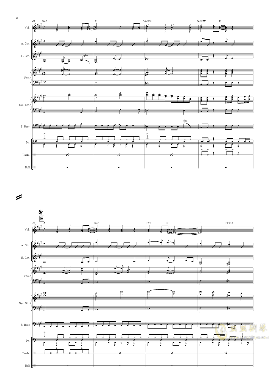 >>snow halation乐队伴奏总谱(官方)
