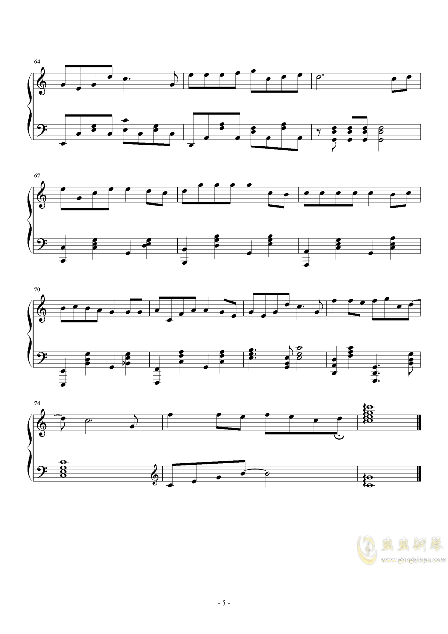 学钢琴曲谱_钢琴简单曲谱