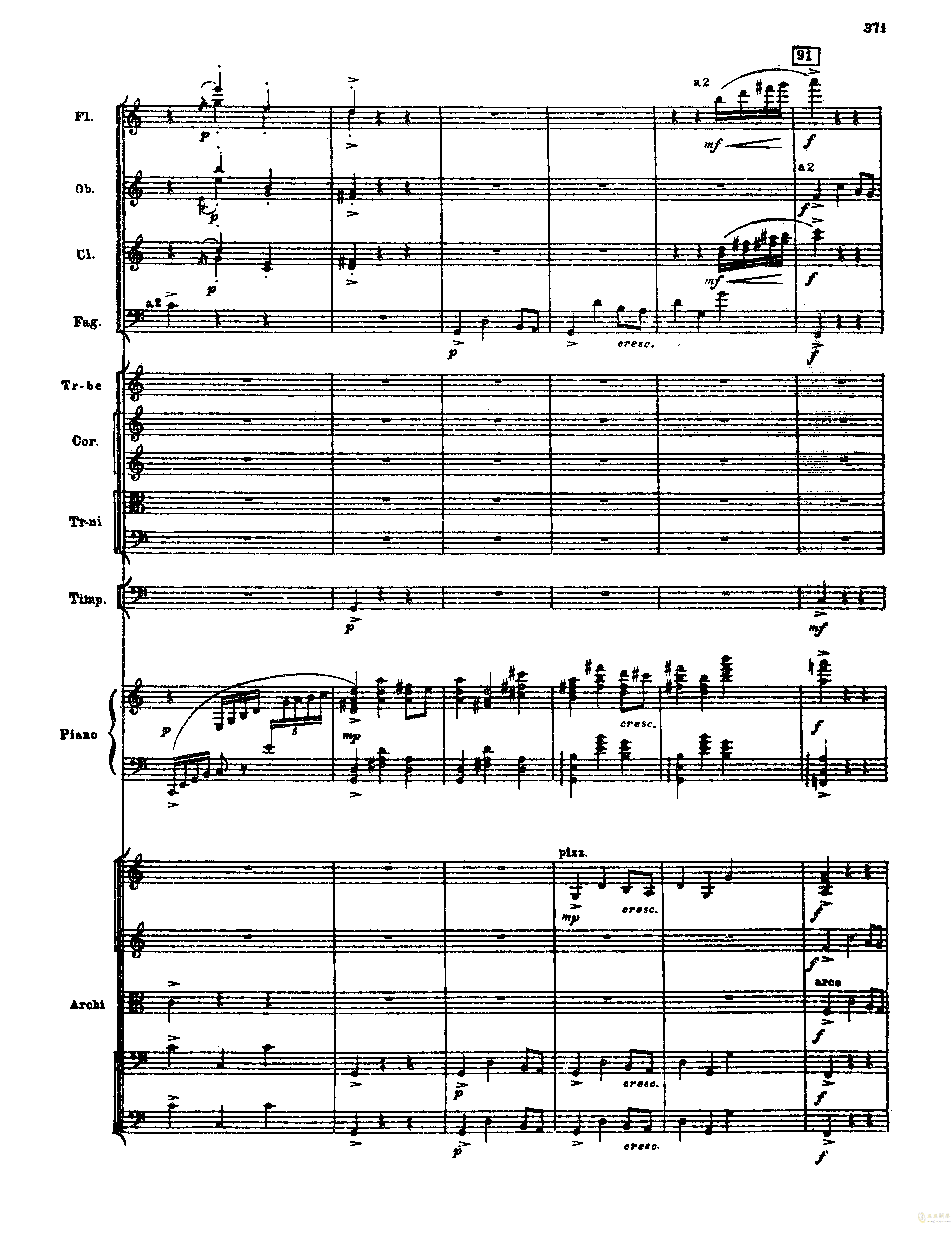 普罗科菲耶夫第三钢琴协奏曲总谱