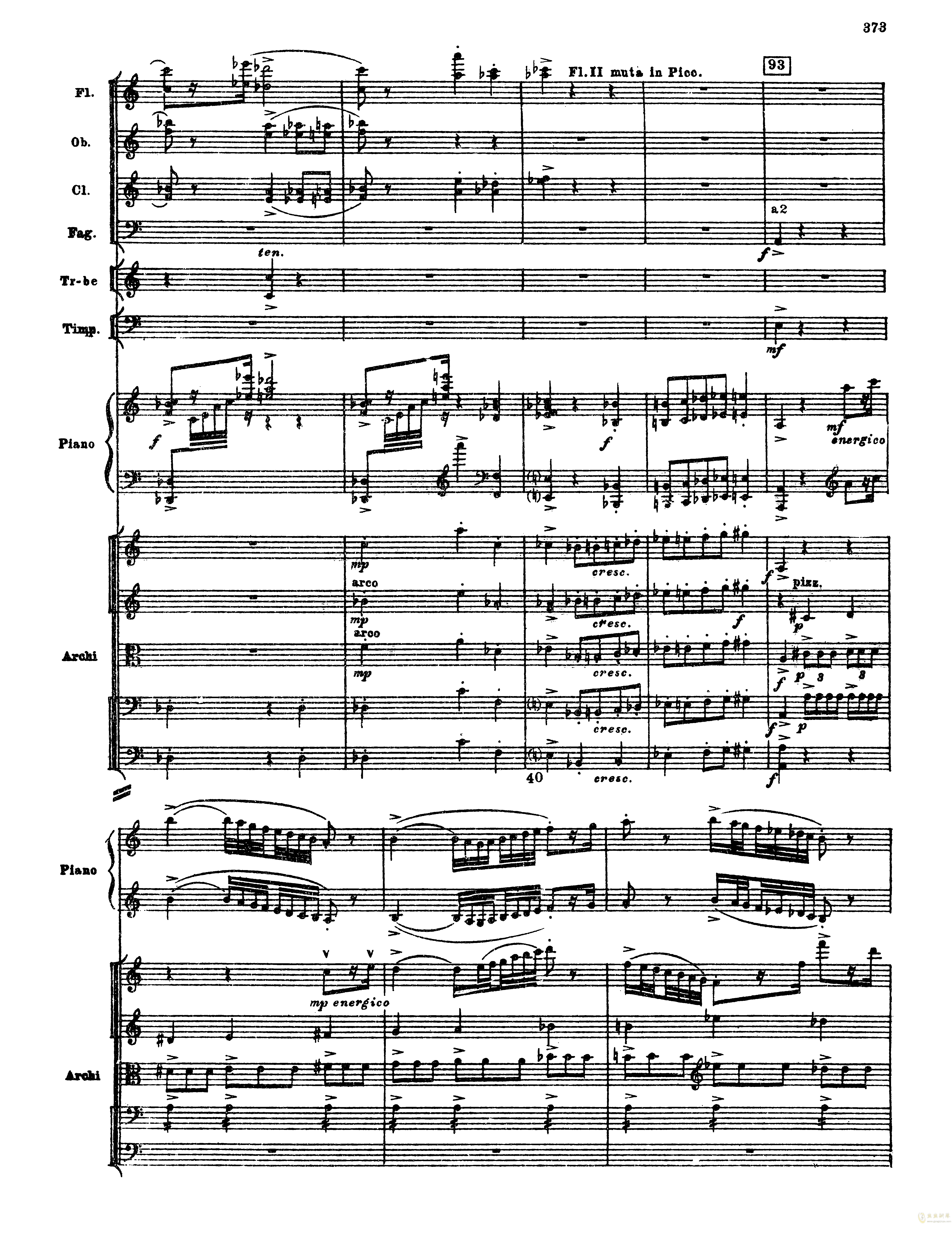 普罗科菲耶夫第三钢琴协奏曲总谱