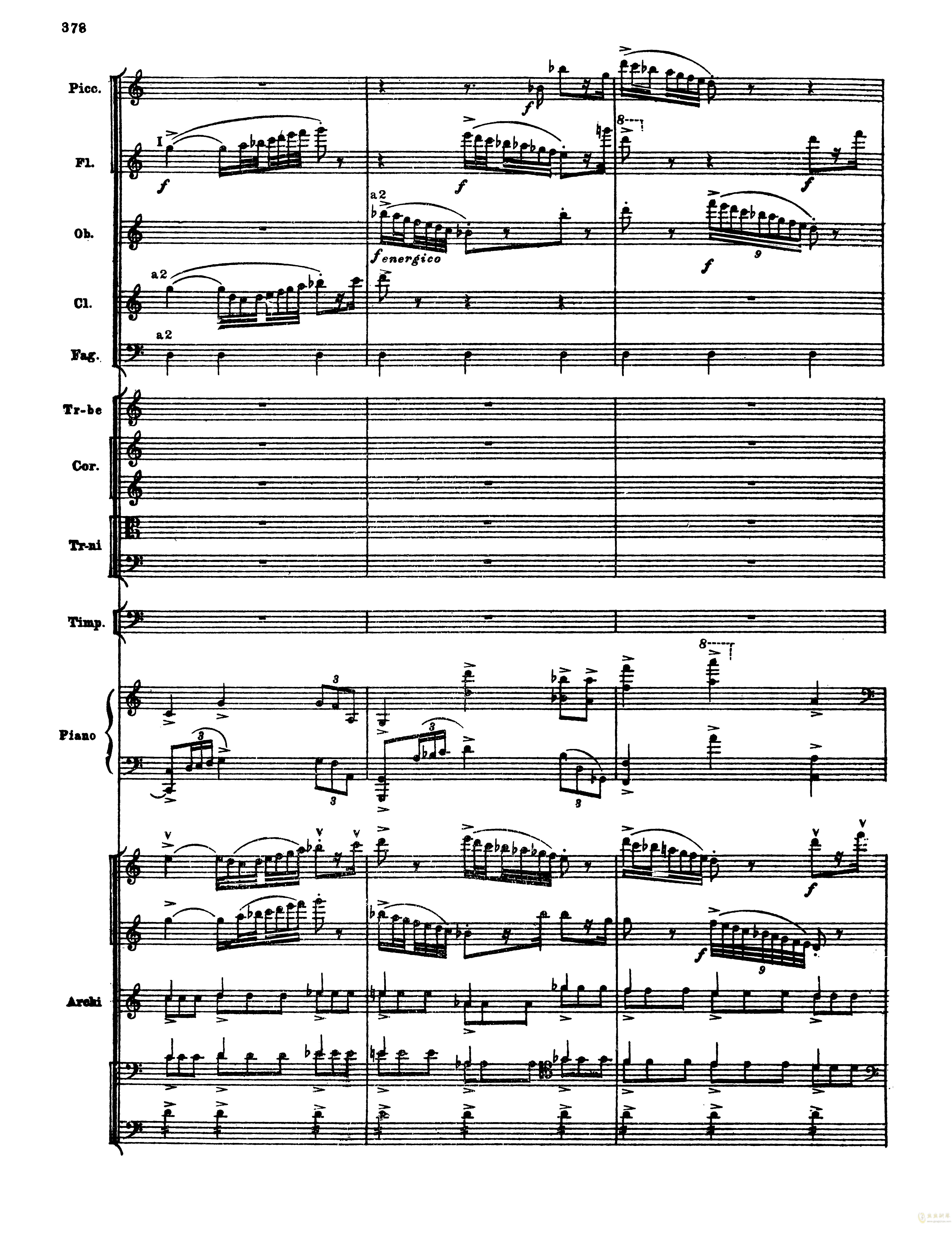 普罗科菲耶夫第三钢琴协奏曲总谱