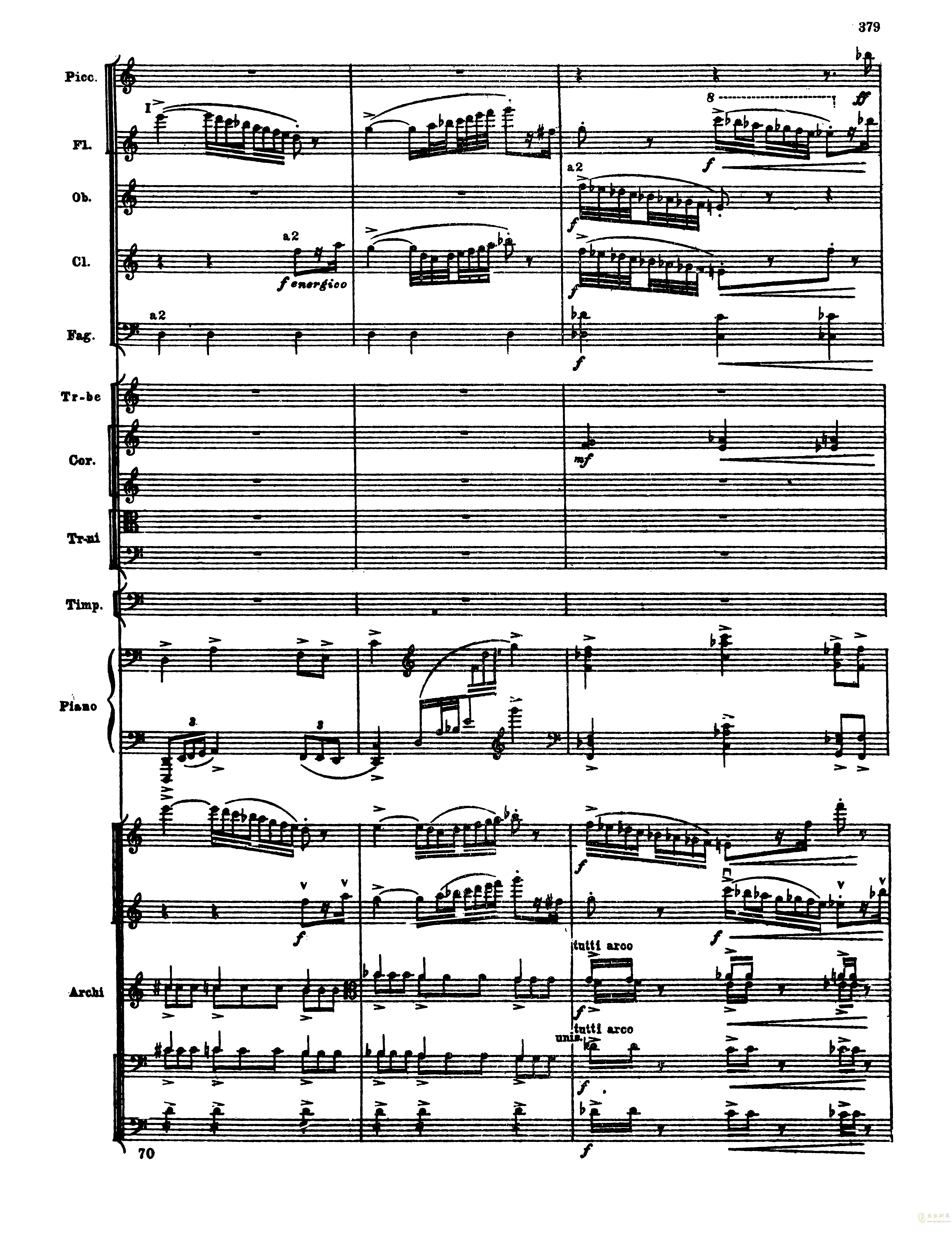 普罗科菲耶夫第三钢琴协奏曲总谱