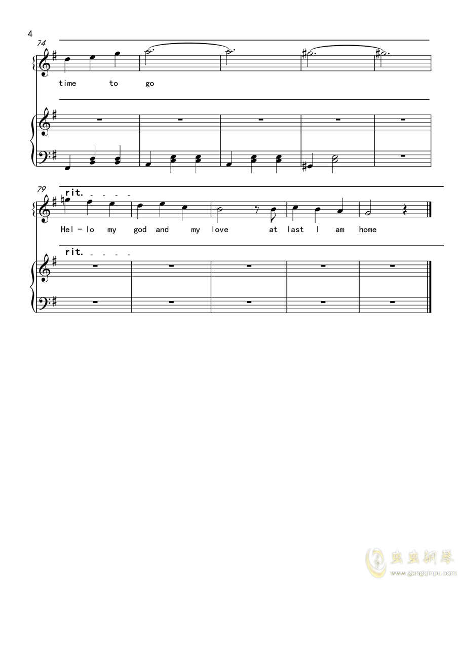 One Last Dance 伴奏谱，One Last Dance 伴奏谱钢琴谱，One Last Dance 伴奏谱G调钢琴谱，One