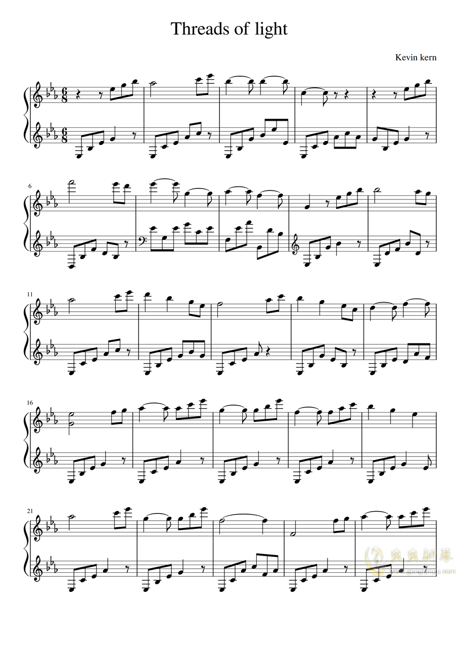 慕夏钢琴曲谱_慕夏曲谱(3)