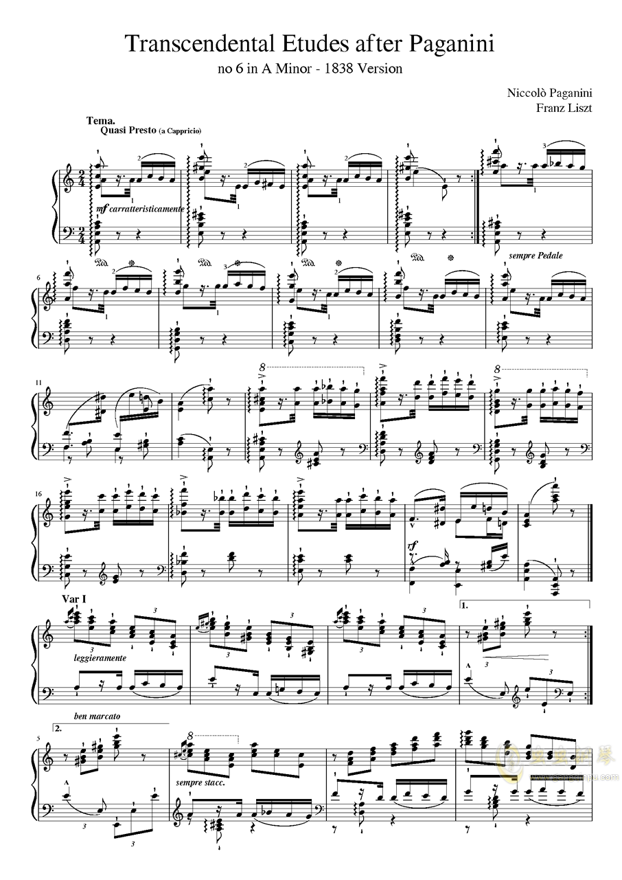 帕格尼尼练习曲钢琴曲谱_帕格尼尼大练习曲(3)