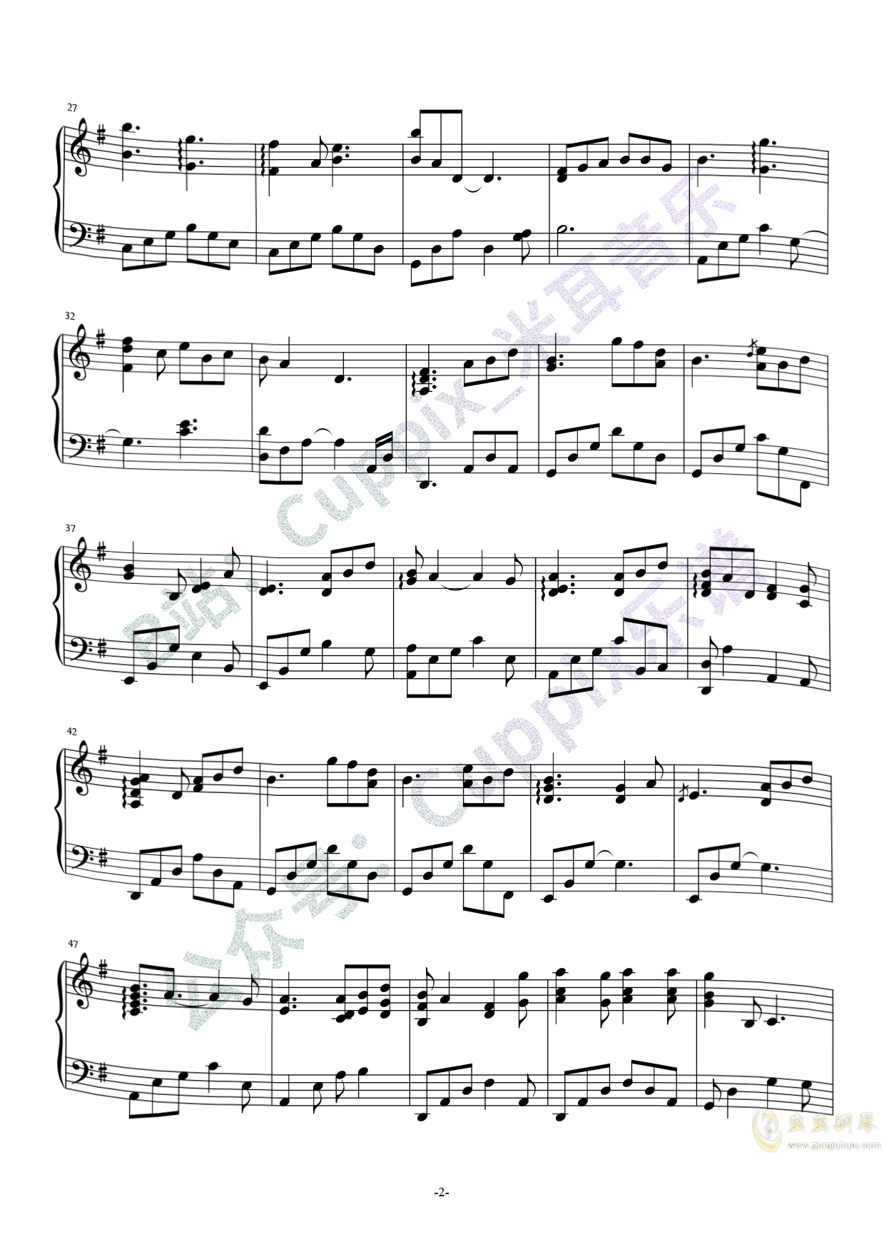 曲谱价格_钢琴简单曲谱(3)